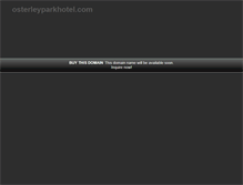 Tablet Screenshot of osterleyparkhotel.com